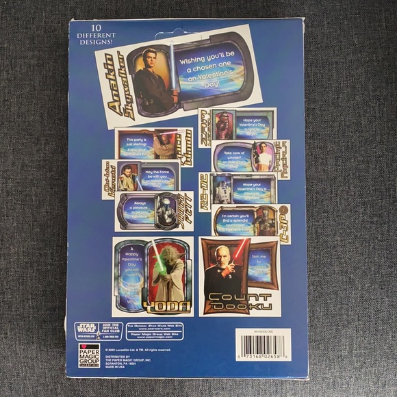 2002 Star Wars foil Valentine’s - Picture 2 of 4